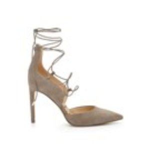 Helaine Suede Lace Up Pump - Heels